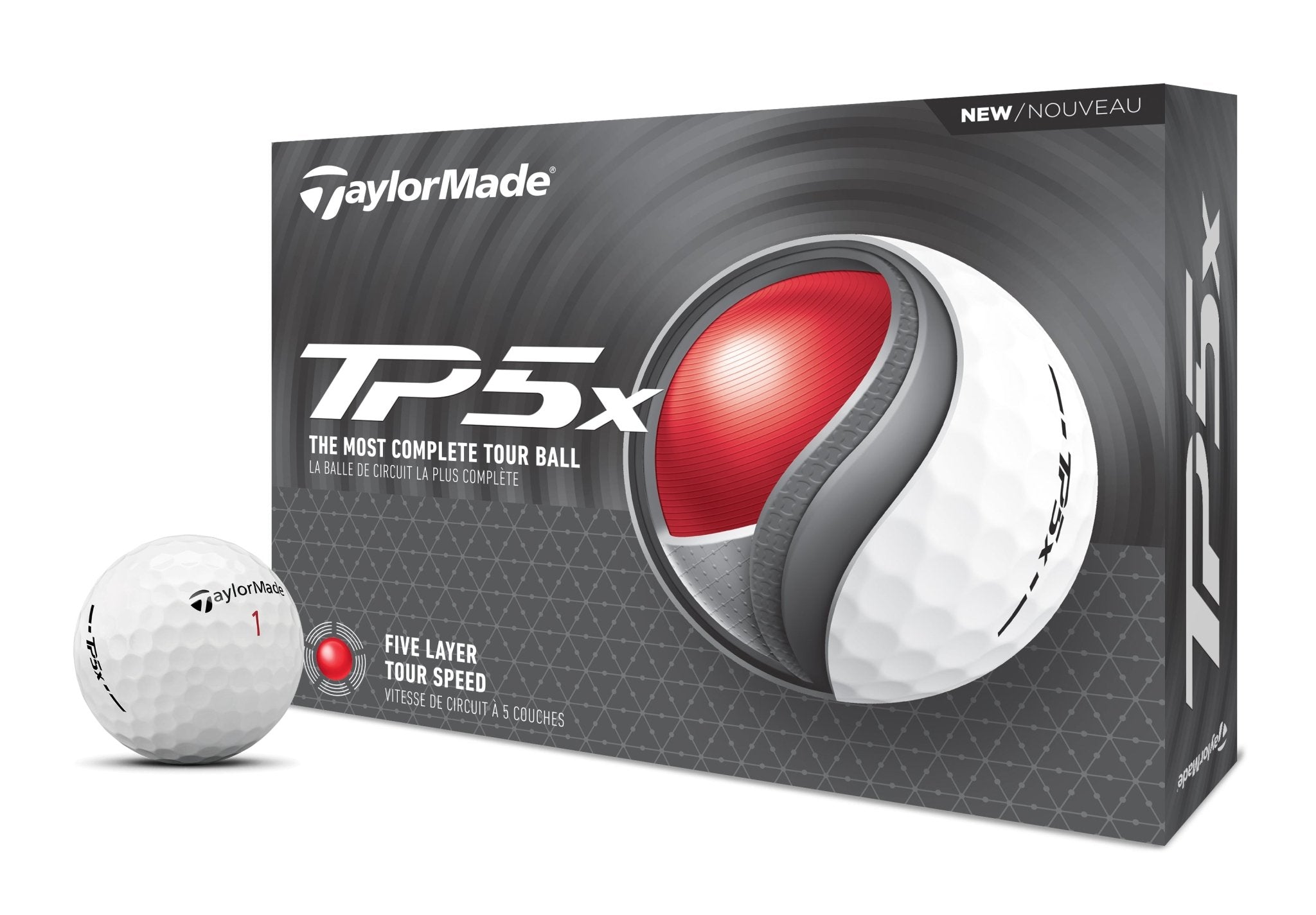 Balles de golf Taylormade - TP5 X -x12 blanc - Horslimits - balles de golf
