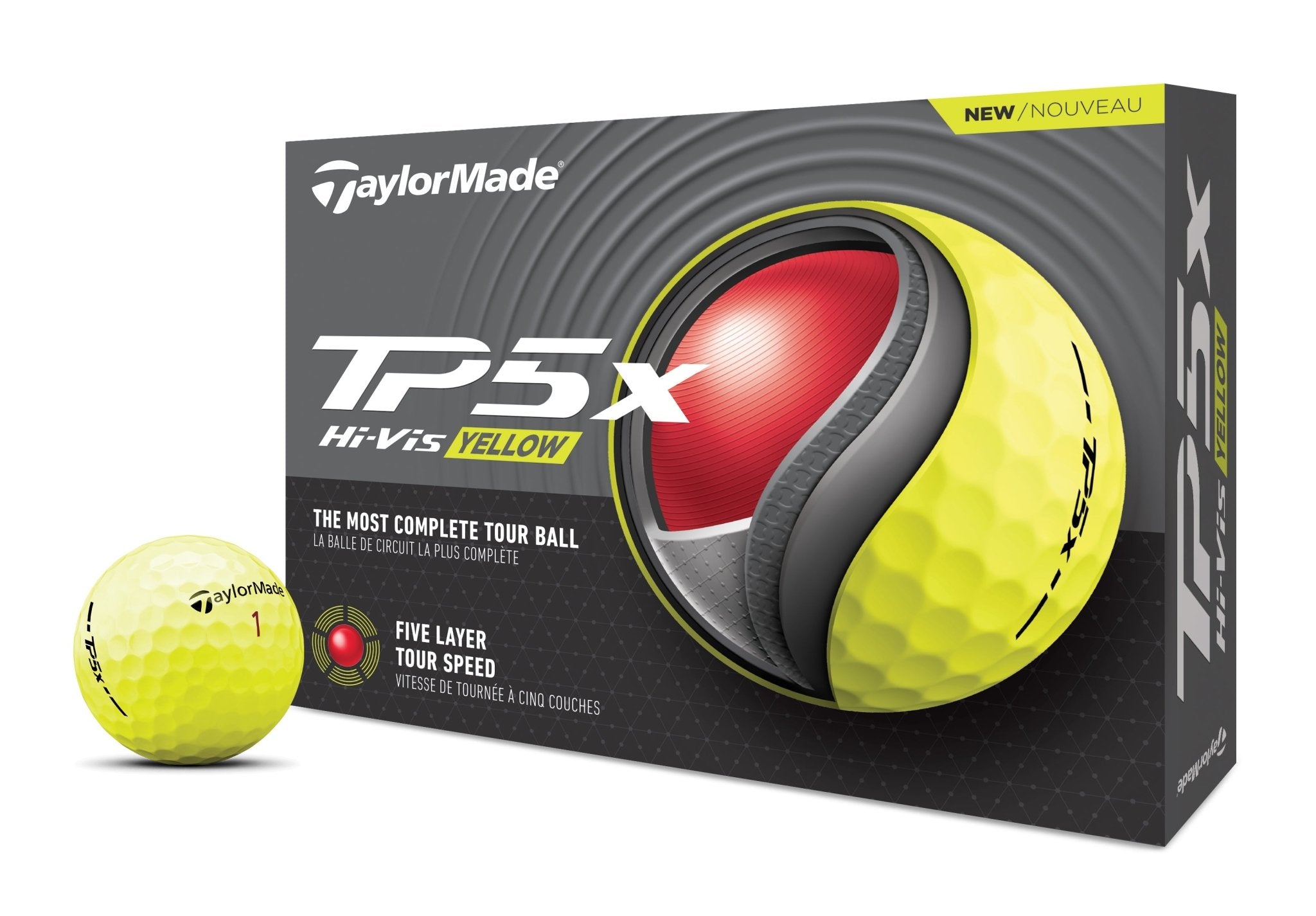 Balles de golf Taylormade - TP5 X x12 Jaune - Horslimits - balles de golf
