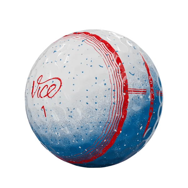 Balles de golf Vice - Pro Plus - Tracer Spécial Bleu - rouge - Horslimits - balles de golf