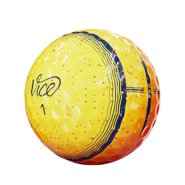 Balles de golf Vice - Pro Tracer - Spécial Jaune - Orange - Horslimits - balles de golf