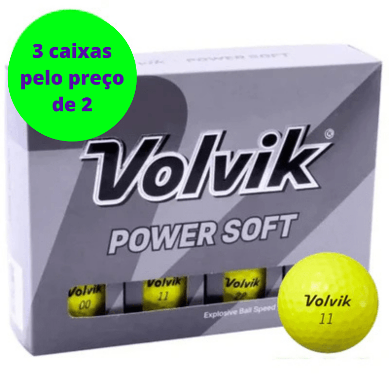 Balles de golf Volvik - Power - Soft x12 Jaune - Horslimits - balles de golf
