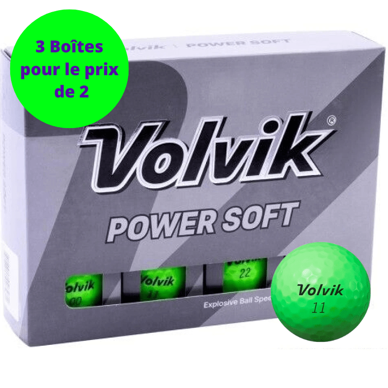 Balles de golf Volvik - Power - Soft x12 Vert - Horslimits - balles de golf