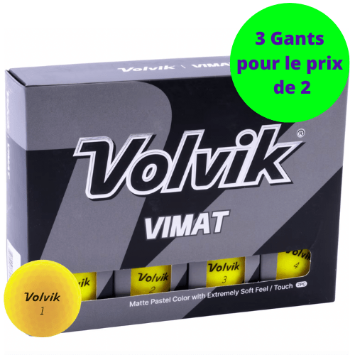 Balles de golf Volvik - Vimat x12 Jaune PT - Horslimits - balles de golf