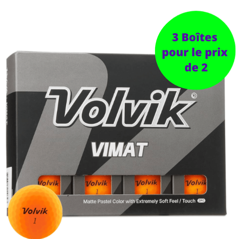 Balles de golf Volvik - Vimat x12 Orange - Horslimits - balles de golf
