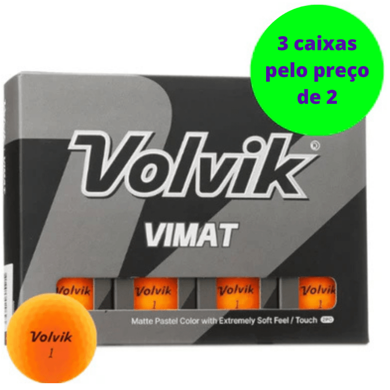 Balles de golf Volvik - Vimat x12 Orange - Horslimits - balles de golf