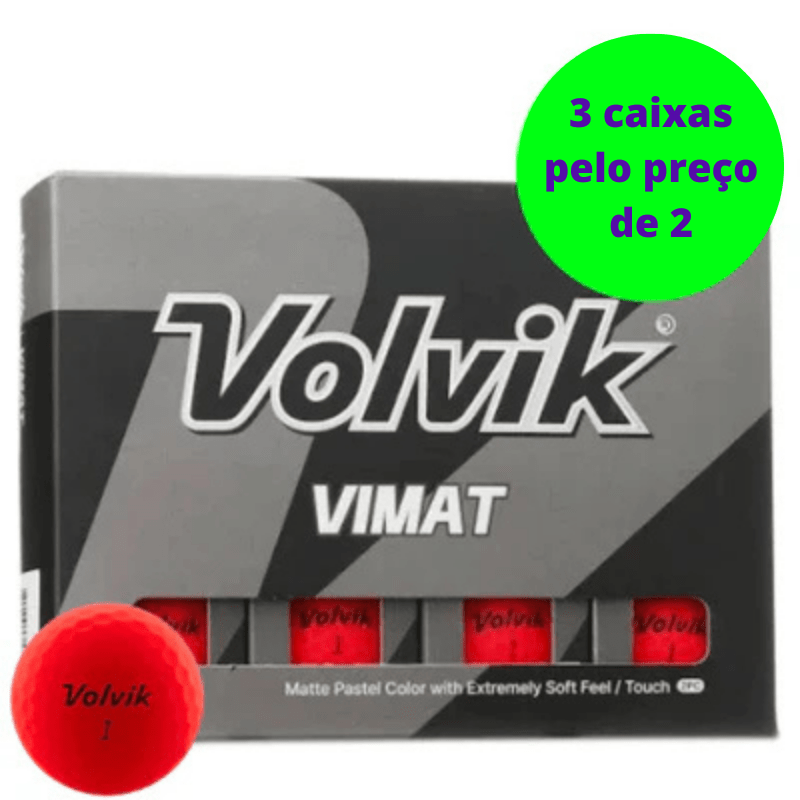 Balles de golf Volvik - Vimat x12 Rouge - Horslimits - balles de golf