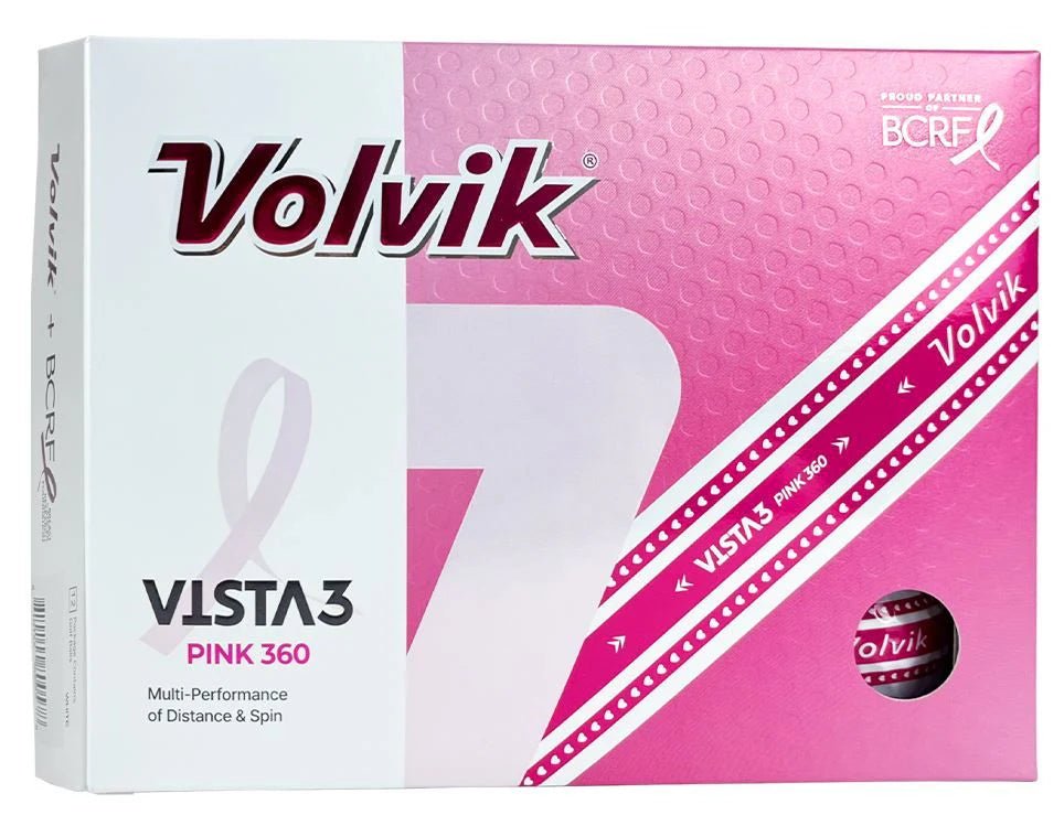 Balles de golf Volvik - Vista 3 Prism 360° x12 Rose - Horslimits - balles de golf