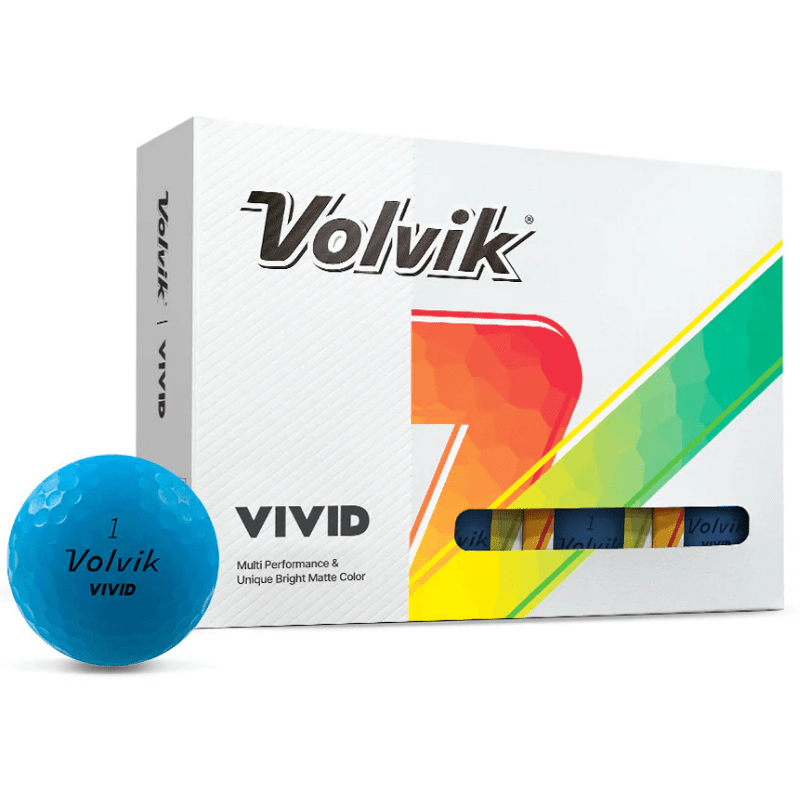 Balles de golf Volvik - Vivid Matte x12 Bleu - Horslimits - balles de golf