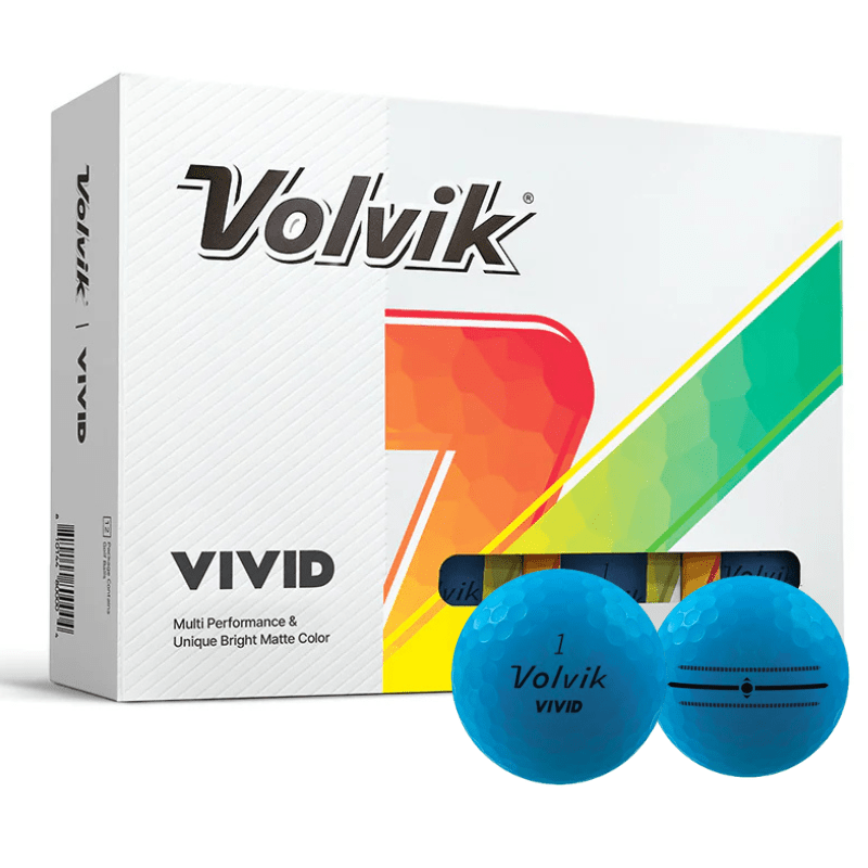 Balles de golf Volvik - Vivid Matte x12 Bleu - Horslimits - balles de golf