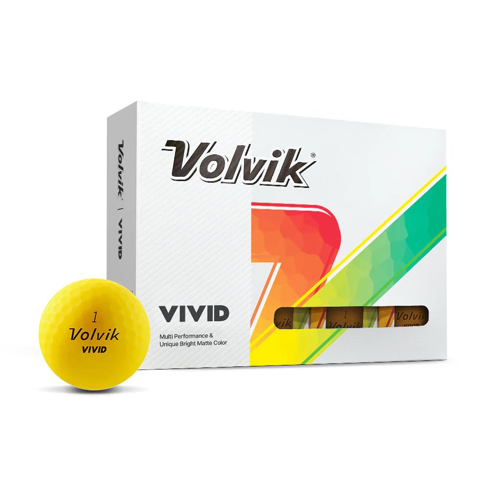 Balles de golf Volvik - Vivid Matte x12 Jaune - Horslimits - balles de golf