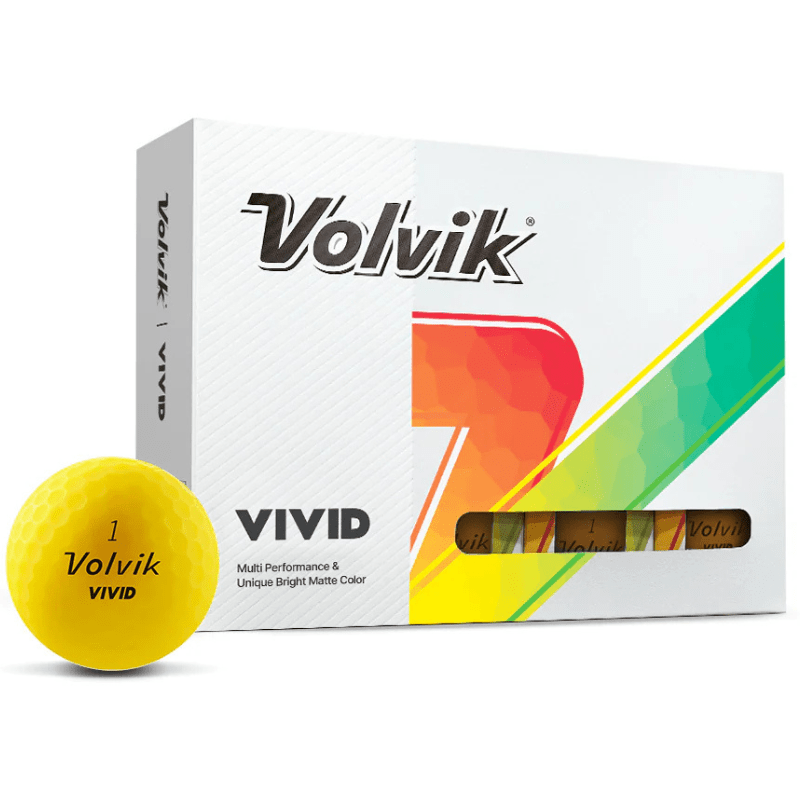 Balles de golf Volvik - Vivid Matte x12 Jaune PT - Horslimits - balles de golf