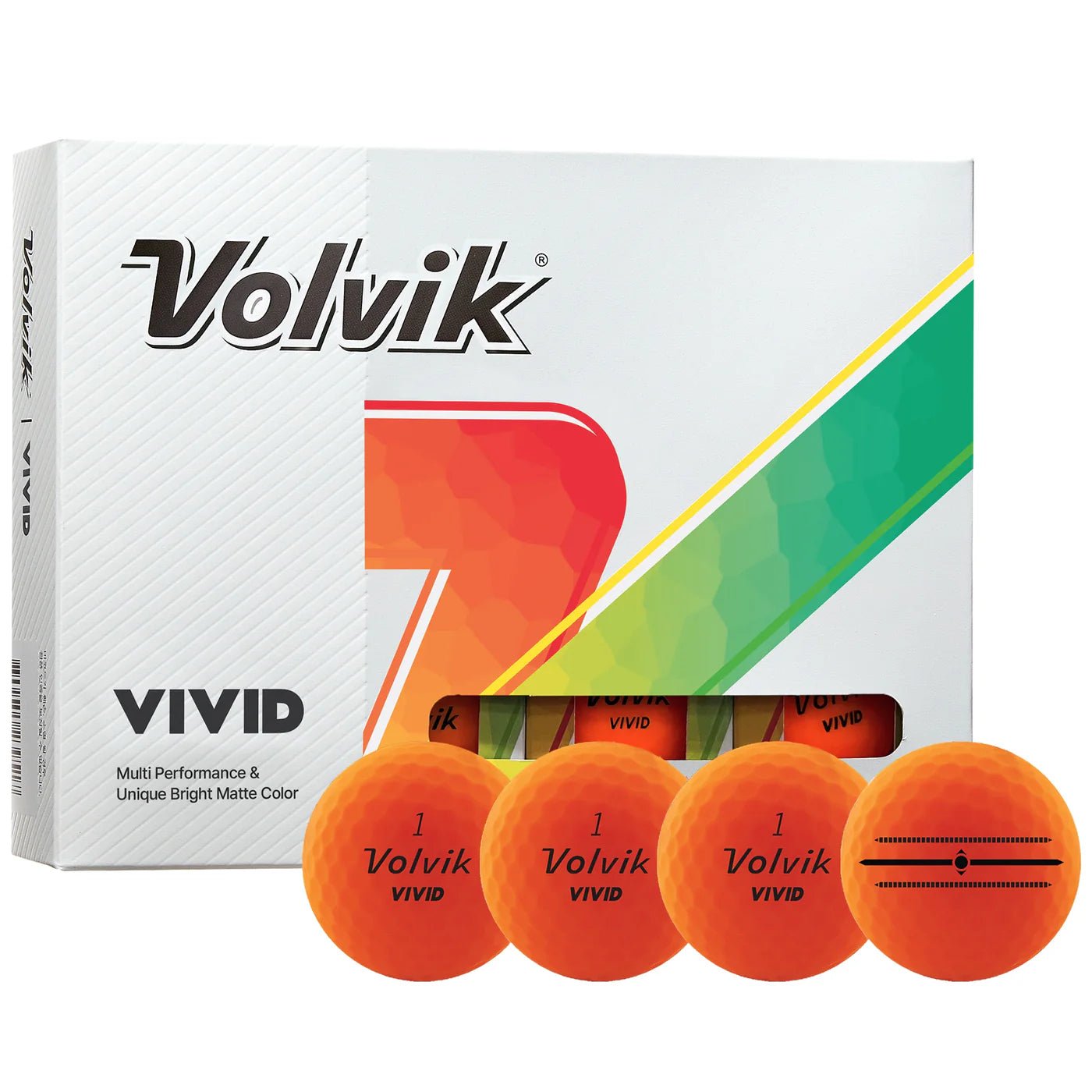 Balles de golf Volvik - Vivid Matte x12 Orange - Horslimits - balles de golf