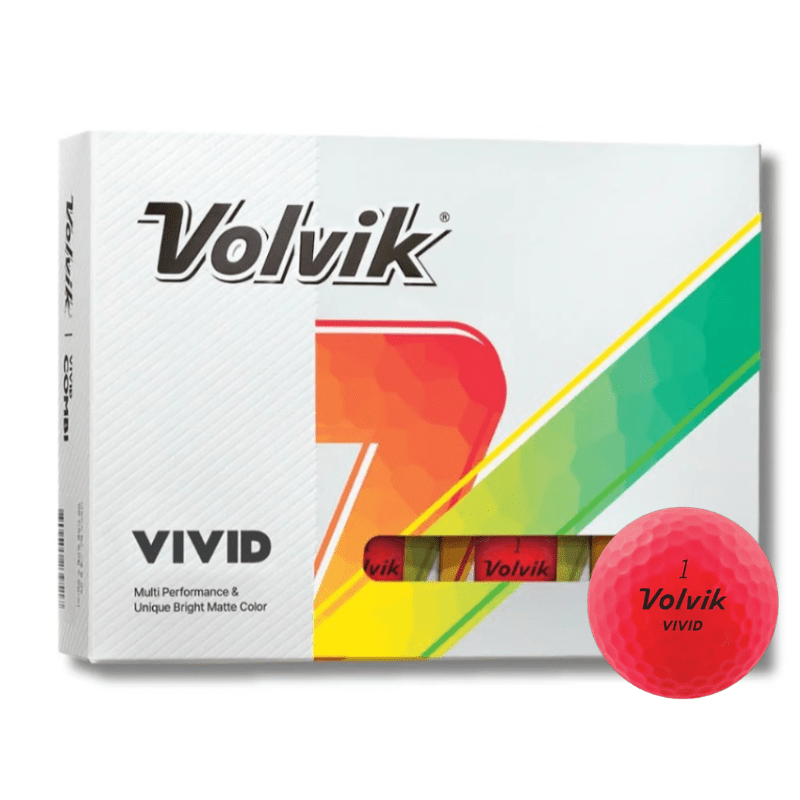 Balles de golf Volvik - Vivid Matte x12 Rose - Horslimits - balles de golf