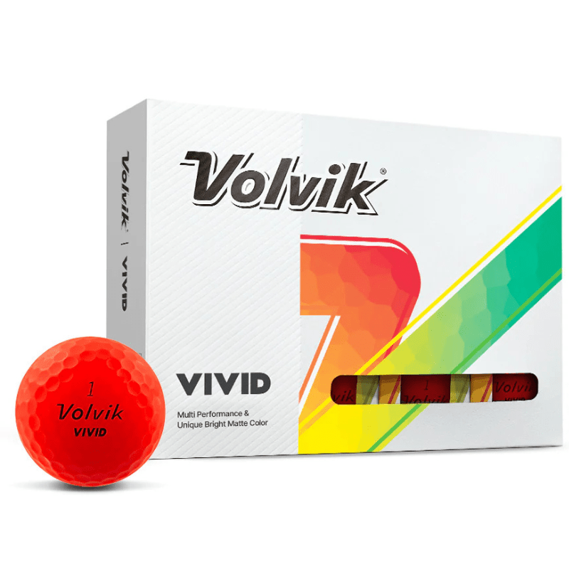 Balles de golf Volvik - Vivid Matte x12 Rouge PT - Horslimits - balles de golf