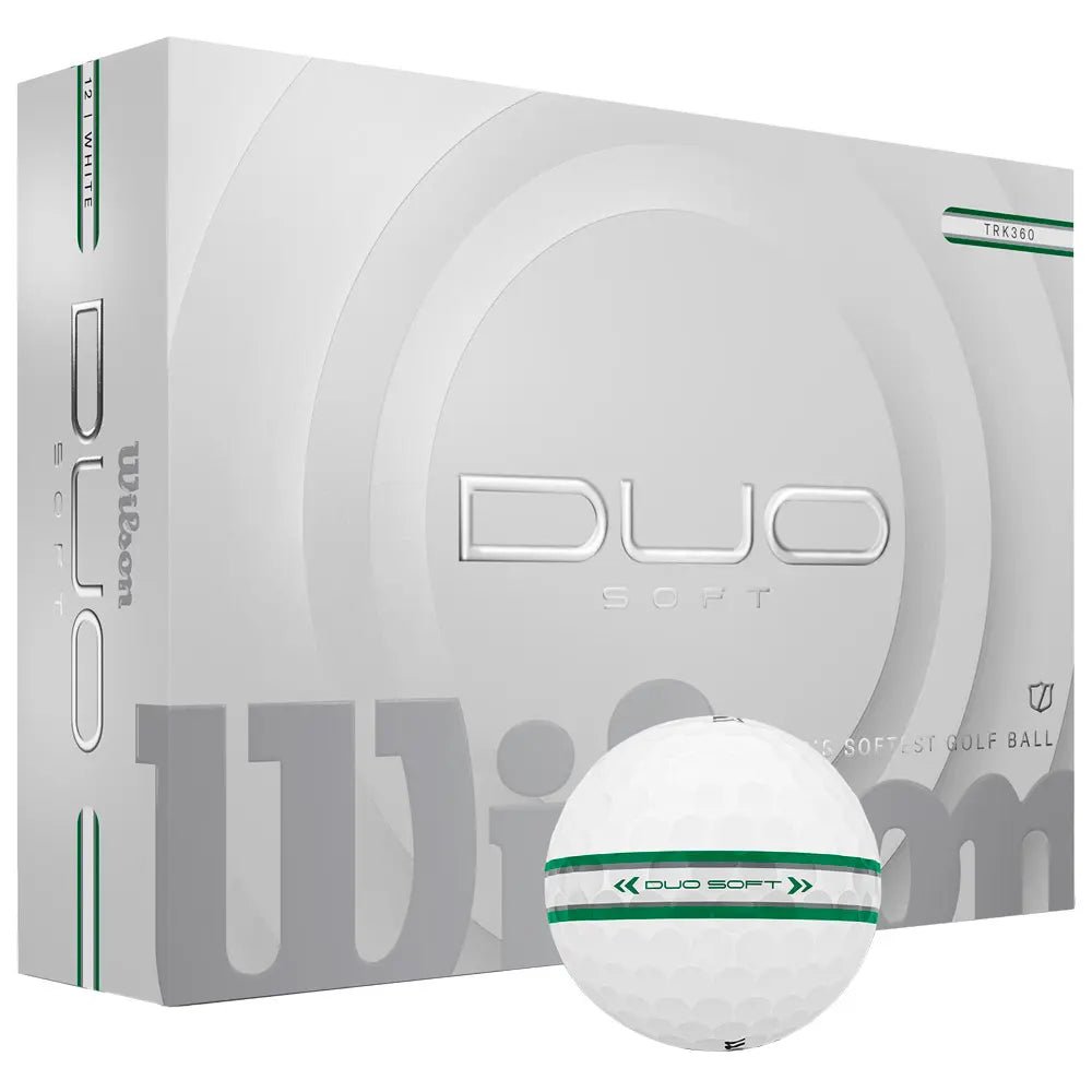 Balles de golf Wilson - Duo Soft TRK 360 Green Silver x12 - Horslimits - balles de golf