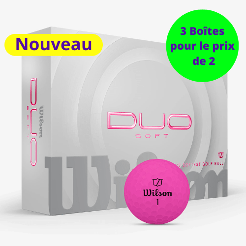 Balles de golf Wilson - Duo Soft+ x12 Rose - Horslimits - balles de golf