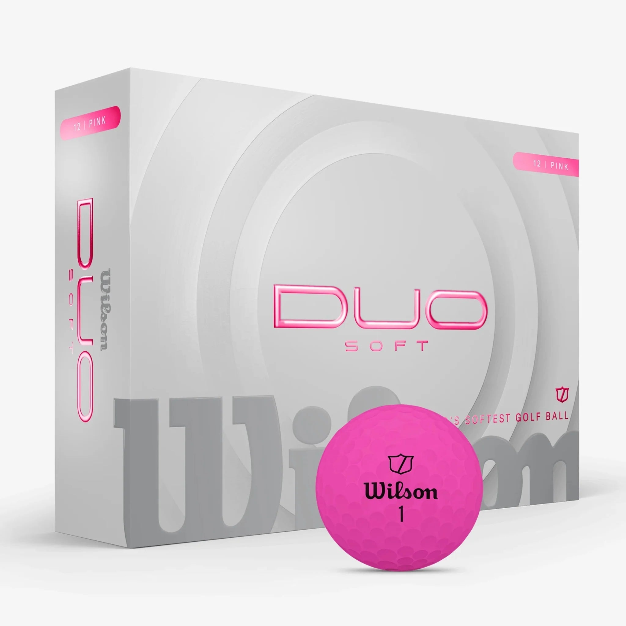 Balles de golf Wilson - Duo Soft+ x12 Rose PT - Horslimits - balles de golf