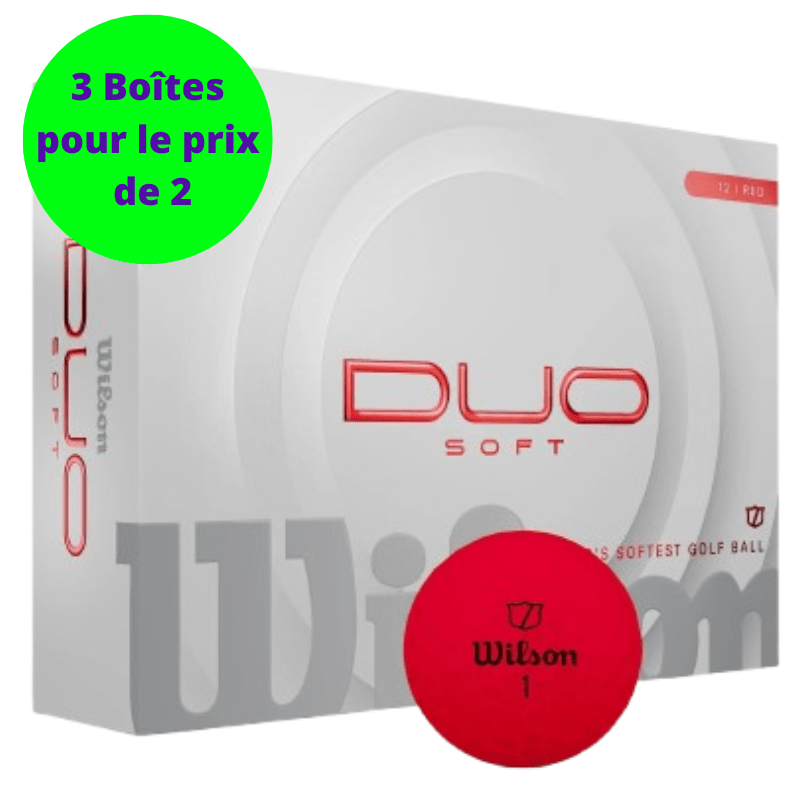 Balles de golf Wilson - Duo Soft+ x12 Rouge - Horslimits - balles de golf
