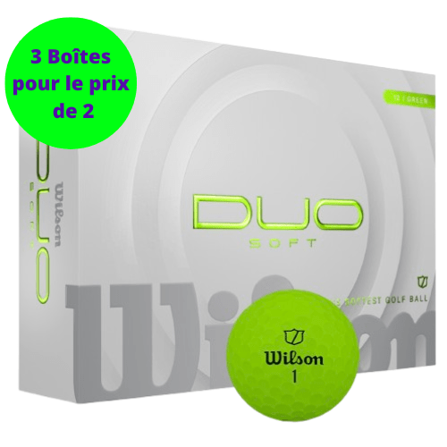 Balles de golf Wilson - Duo Soft+ x12 Vert - Horslimits - balles de golf