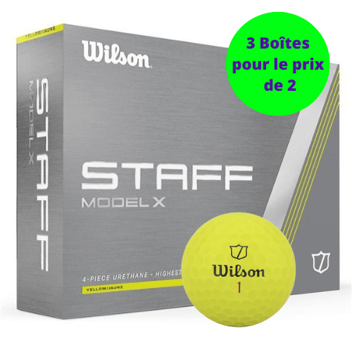 Balles de golf Wilson Staff - Staff model X x12 Jaune PT - Horslimits - balles de golf