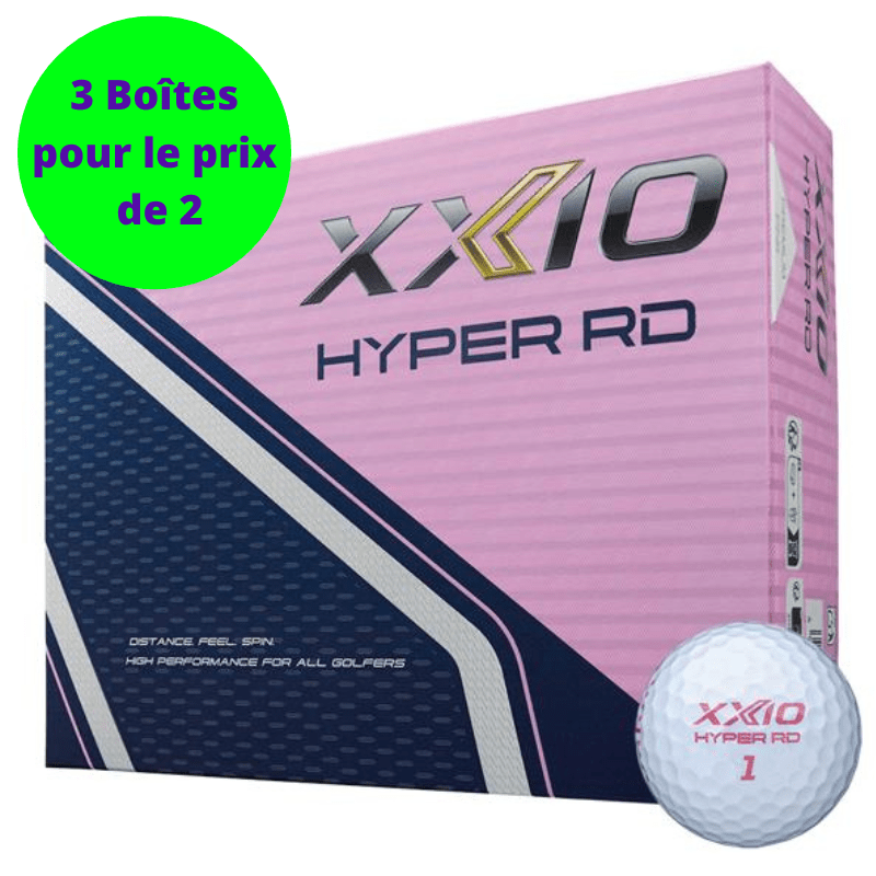 Balles de Golf XXIO Rebound Drive X12 Blanc / Rose - Horslimits - balles de golf