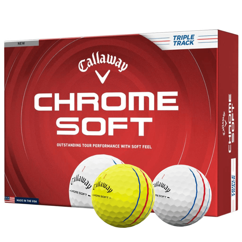 Callaway - 12 Boîtes Chrome Soft triple track Logotées - Horslimits - balles de golf