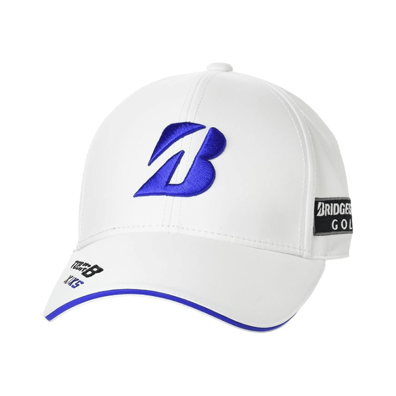 Casquette Bridgestone Pro Model Mens Cap Blanc bleu - Horslimits - balles de golf