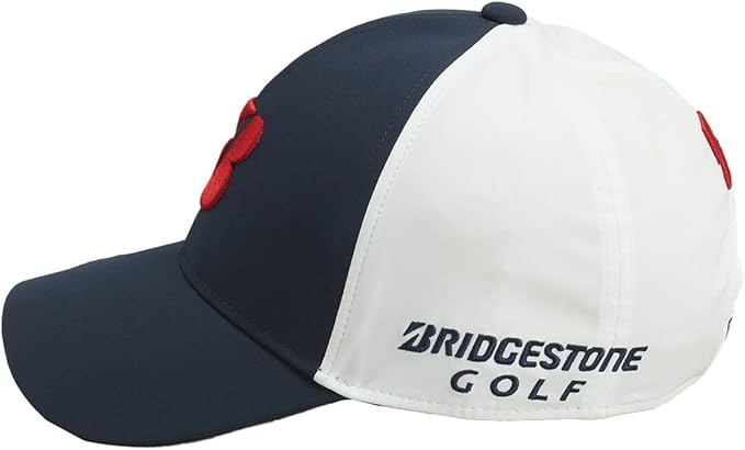 Casquette Bridgestone Pro Model Mens Cap Bleu Tricolore - Horslimits - balles de golf