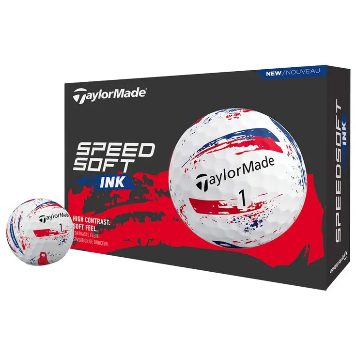 Balles de golf Taylormade - Speed soft Ink x12 Bleu / rouge