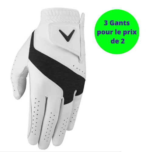 Gant Cuir Callaway Golf Fusion Blanc - Horslimits - balles de golf
