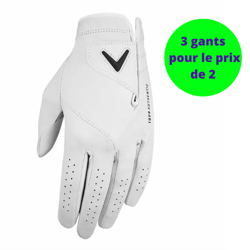 Gant Cuir Callaway Tour Authentic Blanc - Femme - Horslimits - balles de golf