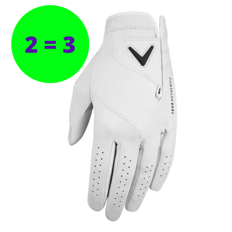 Gant Cuir Callaway Tour Authentic Blanc - Homme - Horslimits - balles de golf