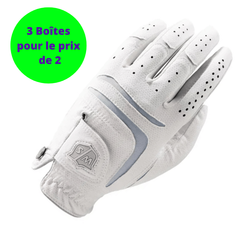 Gant De Golf Homme Asher Death Grip - Moyen Gauche - Noir/Blanc - Neuf