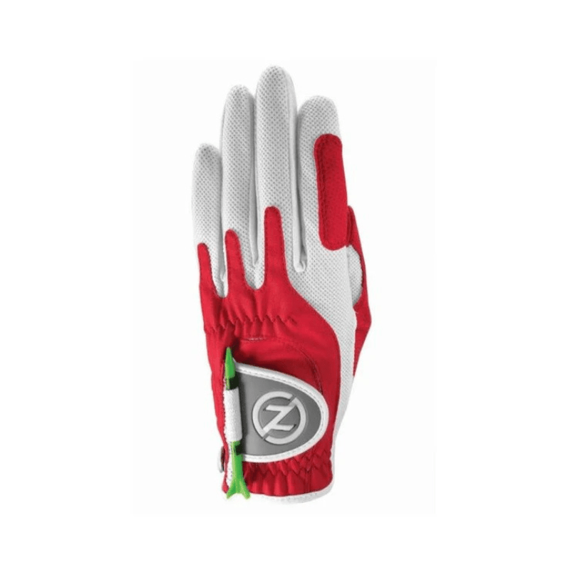 Gants de golf synthétique - Zero Friction - Femme - Main gauche - Rouge - Horslimits - balles de golf