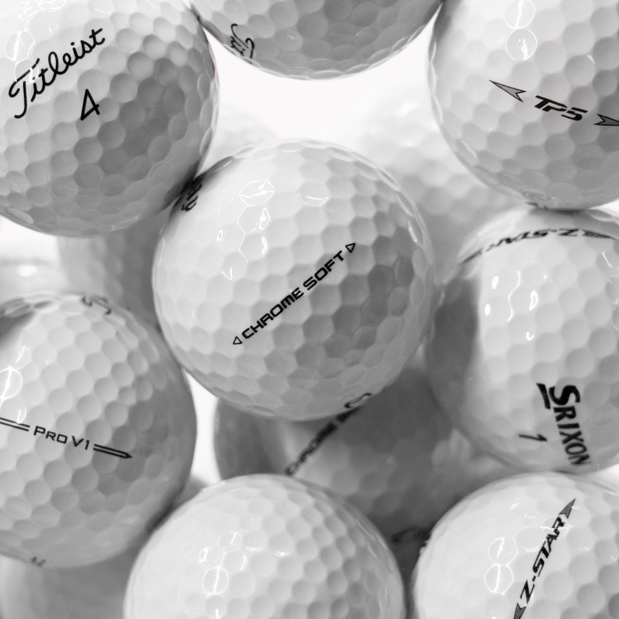 PACK PRO - balles d'occasion : TP5 - Pro V1 - Chrome Soft - Z - star - Horslimits - balles de golf