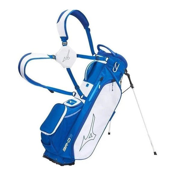 Sac de golf - Trepied - Mizuno BR - D3 - Bleu et blanc - Horslimits - balles de golf