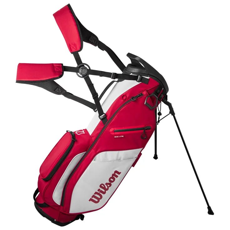 Sac de Golf - Wilson Staff - Sac trepied Exo Lite Stand Bag Rouge - Horslimits - balles de golf