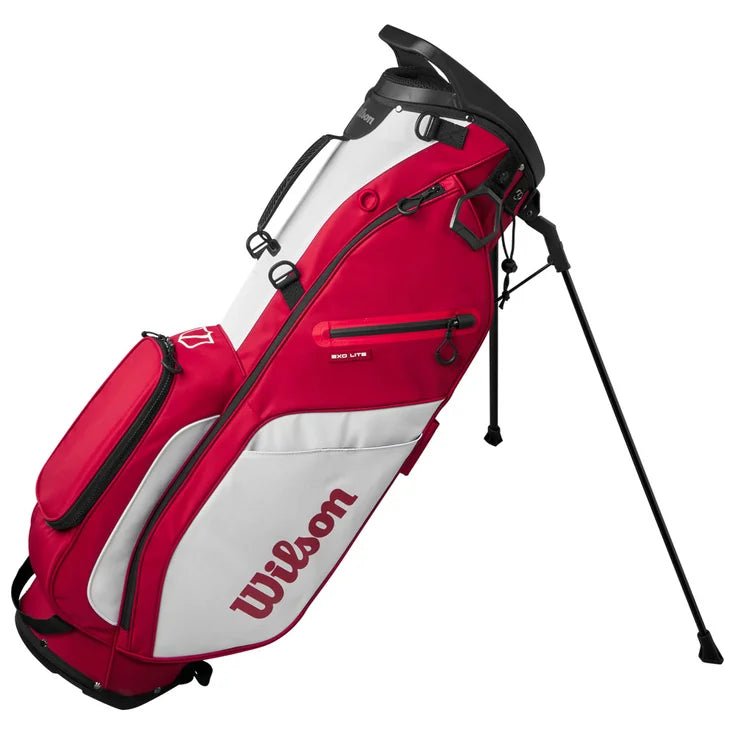 Sac de Golf - Wilson Staff - Sac trepied Exo Lite Stand Bag Rouge - Horslimits - balles de golf