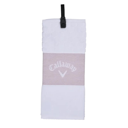 Serviette Callaway TRI - FOLD Blanc et Mauve - Horslimits - balles de golf