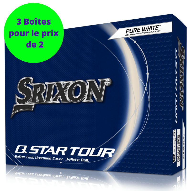 SRIXON | 12 Balles de golf Q - Star Tour 5 Blanc PT - Horslimits - balles de golf