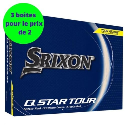 SRIXON | 12 Balles de golf Q - Star Tour 5 Jaune PT - Horslimits - balles de golf