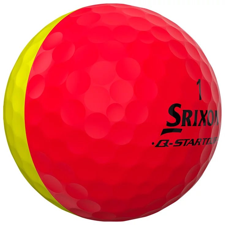 Srixon - Q - star Tour Divide x12 jaune et rouge - Horslimits - balles de golf