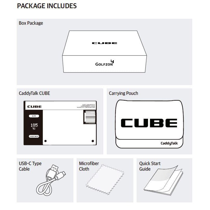 Télémètre laser CaddyTalk Cube - Horslimits - balles de golf
