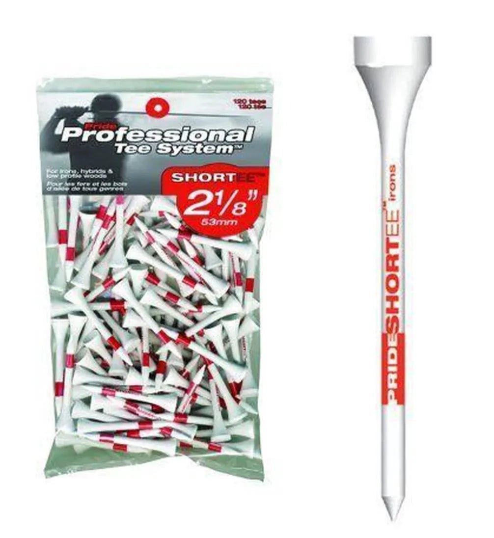 120 Tees en bois Pride GT Shortee 2 1/8 – Rouge 54mm - Horslimits - balles de golf