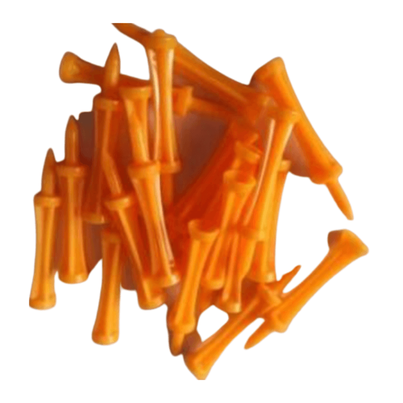 20 Tees étage Plastique Orange 69mm PURE 2 IMPROVE - Horslimits - balles de golf
