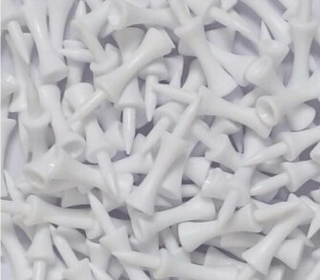 25 Tees étage Plastique Blanc 51mm PURE 2 IMPROVE - Horslimits - balles de golf