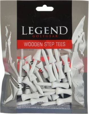 30 Tees étage Bois Blanc/Bleu 32mm Legend - Horslimits - balles de golf