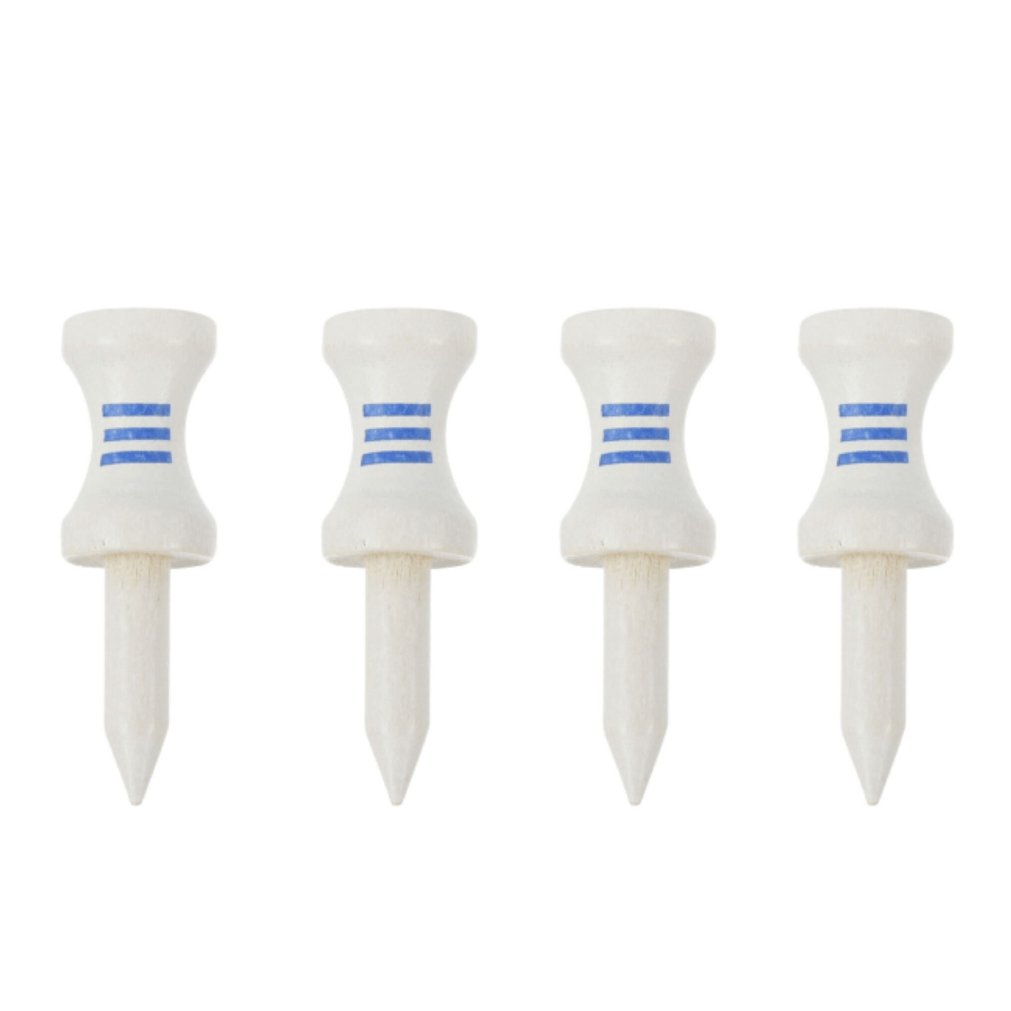 30 Tees étage Bois Blanc/Bleu 32mm Legend - Horslimits - balles de golf