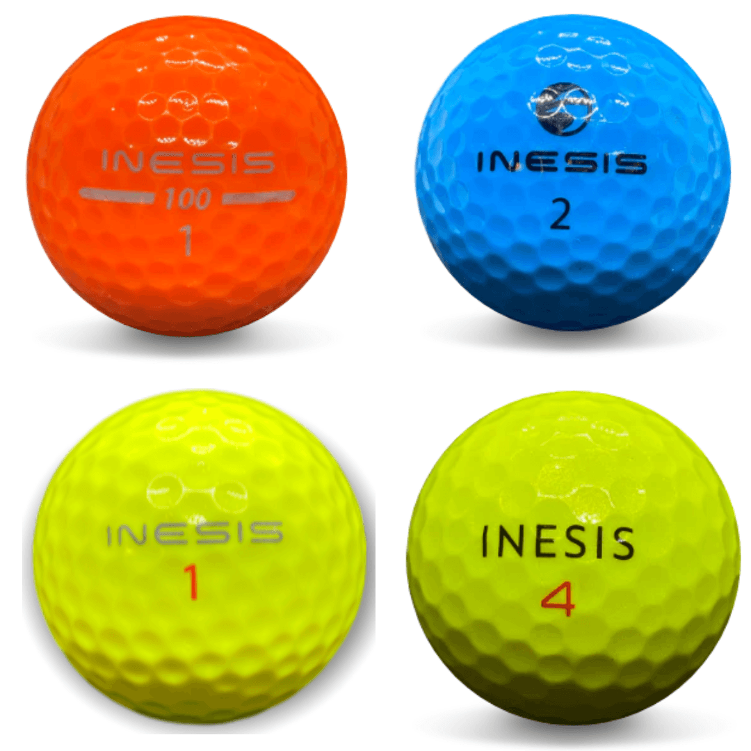 50 Balles de golf d'occasion couleurs - Mix Inesis - Horslimits - balles de golf
