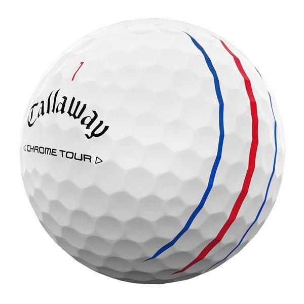 Balles de golf Callaway - Chrome Soft Tour Triple Track logotées x12 Blanc - Horslimits - balles de golf
